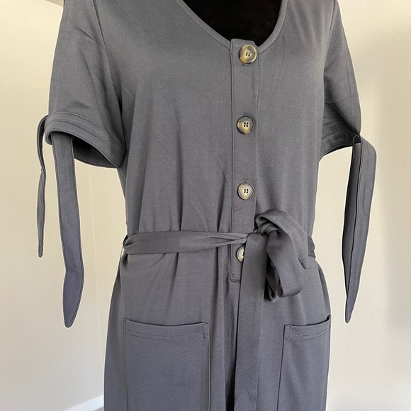 &Merci Gray Jumpsuit - Picture 2 of 5